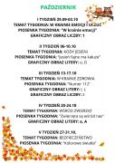 ilustracja do wpisu 
Tematy tygodniowe realizowane w naszej grupie: