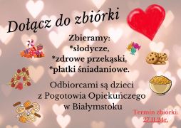 Zbiórka dla dzieci z Pogotowia Opiekuńczego