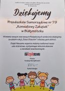 Podziękowania za udział w akcji
