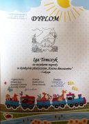 Iga Tomczyk - nagroda w konkursie "Kraina Dinozaurów" 